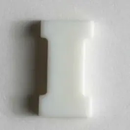Buchstabenknopf I – Größe: 11mm – Farbe: weiß Zertifiziert