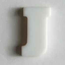 Buchstabenknopf J – Größe: 11mm – Farbe: weiß Sale