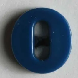 Buchstabenknopf O – Größe: 11mm – Farbe: blau Rabatt