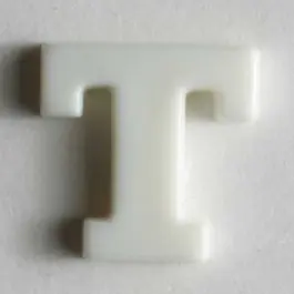 Nur Für Kurze Zeit Buchstabenknopf T – Größe: 11mm – Farbe: weiß