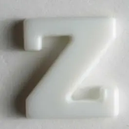 Top-Angebot Buchstabenknopf Z – Größe: 11mm – Farbe: weiß