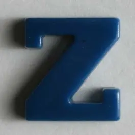 Buchstabenknopf Z – Größe: 11mm – Farbe: blau Direktkauf
