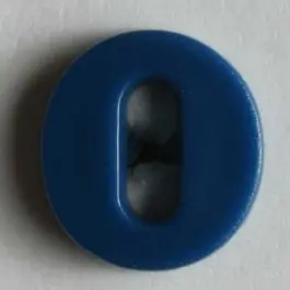 Zahlenknopf 0 – Größe: 11mm – Farbe: blau Mega-Angebot