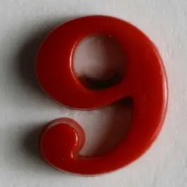 Zahlenknopf 9 – Größe: 11mm – Farbe: rot Jetzt Zugreifen