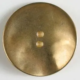 Vollmetallknopf, unverfälscht schlicht, 2-loch – Größe: 28mm – Farbe: mattgold Sichere Zahlung