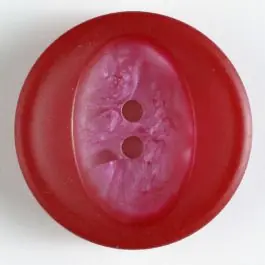 Polyesterknopf mit Marmorierung – Größe: 34mm – Farbe: rot Im Trend