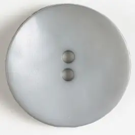 Bestseller Kunststoffknopf, schlicht, mattglänzend, 2 Loch – Größe: 40mm – Farbe: grau