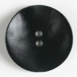 Heißes Angebot Kunststoffknopf, schlicht, mattglänzend, 2 Loch – Größe: 28mm – Farbe: schwarz
