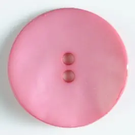 Kunststoffknopf, schlicht, mattglänzend, 2 Loch – Größe: 40mm – Farbe: pink Versand Am Gleichen Tag