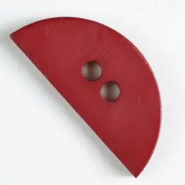 Kunststoffknopf, halbrund, 2 Loch – Größe: 55mm – Farbe: weinrot Mengenrabatt