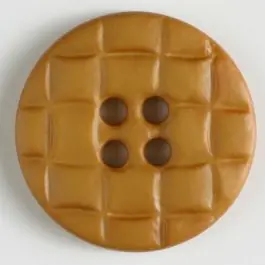 Kunststoffknopf, rund gitterartig eingekerbt – Größe: 20mm – Farbe: gelb Sichere Zahlung