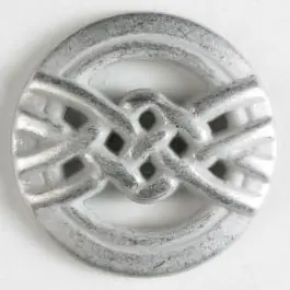 Vollmetallknopf mit Überhandknoten – Größe: 20mm – Farbe: mattsilber Limited Edition