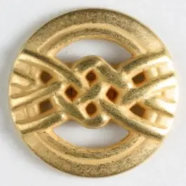 Vollmetallknopf mit Überhandknoten – Größe: 15mm – Farbe: mattgold Preiswert