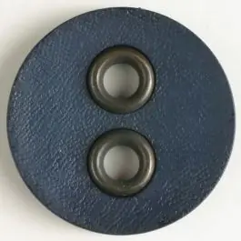 Kunststoffknopf mit Metalllöchern – Größe: 32mm – Farbe: marineblau Beliebt