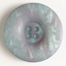 Garantierte Lieferung 4-loch Kunststoffknopf marmoriert mit runder Vertiefung – Größe: 25mm – Farbe: grau