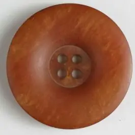 Garantierte Lieferung 4-loch Kunststoffknopf marmoriert mit runder Vertiefung – Größe: 25mm – Farbe: braun