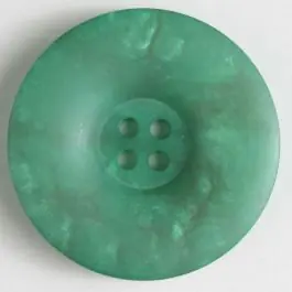 4-loch Kunststoffknopf marmoriert mit runder Vertiefung – Größe: 25mm – Farbe: grün Mega-Angebot