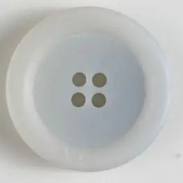 4-loch Kunststoffknopf mit breitem Rand – Größe: 28mm – Farbe: grau Heute Kaufen