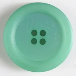 Markenware 4-loch Kunststoffknopf mit breitem Rand – Größe: 28mm – Farbe: grün
