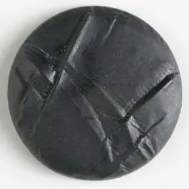 Kunststoffknopf in kreativem Design mit Öse – Größe: 38mm – Farbe: schwarz Must-Have