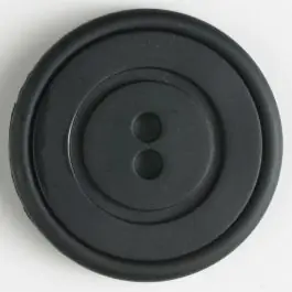 Jetzt Bestellen Kunststoffknopf mit ringförmiger Vertiefung mit 2 Löchern – Größe: 34mm – Farbe: schwarz