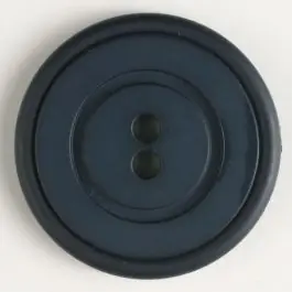 Top-Preis Kunststoffknopf mit ringförmiger Vertiefung mit 2 Löchern – Größe: 23mm – Farbe: marineblau