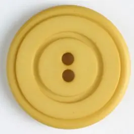Kunststoffknopf mit ringförmiger Vertiefung mit 2 Löchern – Größe: 34mm – Farbe: gelb Sichere Zahlung