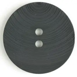 Sale großer Kunststoffknopf mit ungewöhnlichem Streifenmotiv mit 2 Löchern – Größe: 54mm – Farbe: schwarz