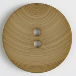 großer Kunststoffknopf mit ungewöhnlichem Streifenmotiv mit 2 Löchern – Größe: 54mm – Farbe: beige Heißes Angebot