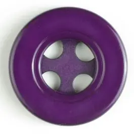 Mengenrabatt Kunststoffknopf mit 4 halbrunden Löchern -Größe: 40mm – Farbe: lila