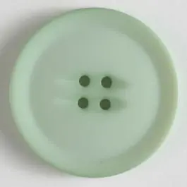 Kunststoffknopf schlicht mit erhobenem Rand mit 4 Löchern – Größe: 38mm – Farbe: grün Markenprodukt