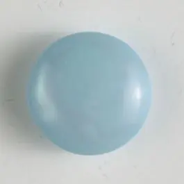 Kunststoffknopf rund, gewölbte Form mit Öse – Größe: 13mm – Farbe: blau Echt
