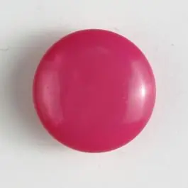Direkt Vom Hersteller Kunststoffknopf rund, gewölbte Form mit Öse – Größe: 13mm – Farbe: pink