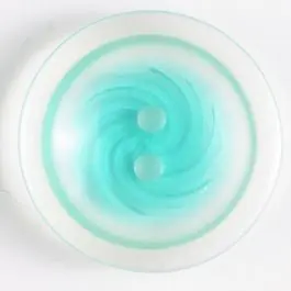 Kunststoffknopf, zweifarbiger Rand mit Wirbel im Mittelteil 2-Loch – Größe: 19mm – Farbe: grün Hochwertig