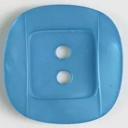 Direkt Vom Hersteller Kunsstoffknopf viereckig, angedeuteter Rand und Mittelteil als abgerundetes Quadrat 2-Loch – Größe: 25mm – Farbe: blau