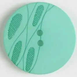 Kunststoffknopf gelasert „Tannenzapfen“, 2-loch – Größe: 28mm – Farbe: grün Limited Edition