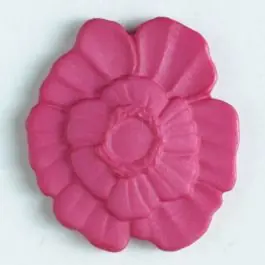 Kunststoffknopf Blume mit Öse – Größe: 23mm – Farbe: pink Top-Angebot