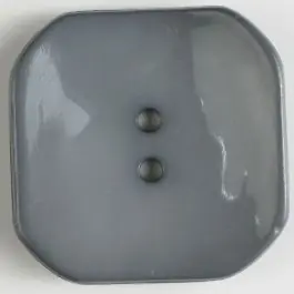 Preisreduziert Kunststoffknopf Viereck mit 2 Löchern – Größe: 40mm – Farbe: grau