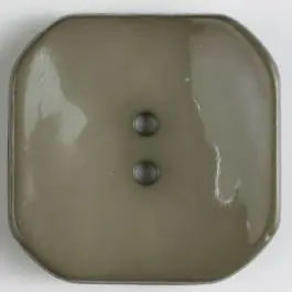 Beliebt Kunststoffknopf Viereck mit 2 Löchern – Größe: 40mm – Farbe: braun