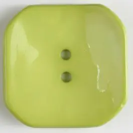 Kunststoffknopf Viereck mit 2 Löchern – Größe: 40mm – Farbe: grün Ausverkauf