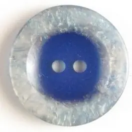 Rabatt Polyesterknopf 2-loch, unbeschreiblich außergewöhnlich – Größe: 23mm – Farbe: blau