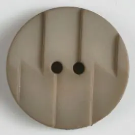 Polyamidknopf, Ton-in-Ton mit Abrißkante, 2-loch – Größe: 28mm – Farbe: beige Neuheit