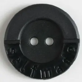 Polyamidknopf 2-loch Selfmade – Größe: 25mm – Farbe: schwarz Solange Der Vorrat Reicht