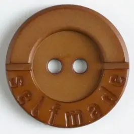 Letzte Chance Polyamidknopf 2-loch Selfmade – Größe: 25mm – Farbe: braun