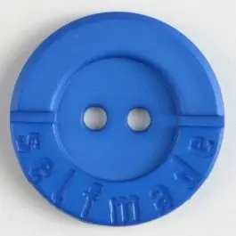 Polyamidknopf 2-loch Selfmade – Größe: 25mm – Farbe: blau Super-Preis