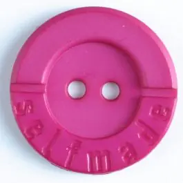 Geld-Zurück-Garantie Polyamidknopf 2-loch Selfmade – Größe: 25mm – Farbe: pink