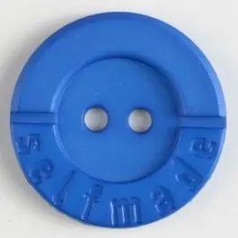 Polyamidknopf 2-loch Selfmade – Größe: 36mm – Farbe: blau Preisreduziert