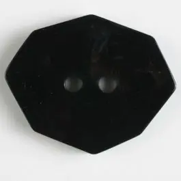 Begrenztes Angebot Polyamidknopf achteckig, 2-loch – Größe: 50mm – Farbe: schwarz