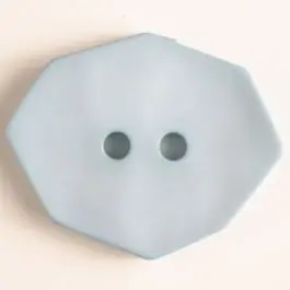 Neue Ware Polyamidknopf achteckig, 2-loch – Größe: 50mm – Farbe: blau