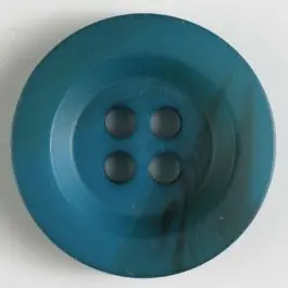 Gleich Bestellen Polyesterknopf minimal schattiert, mit breitem Rand, 4-loch – Größe: 28mm – Farbe: blau